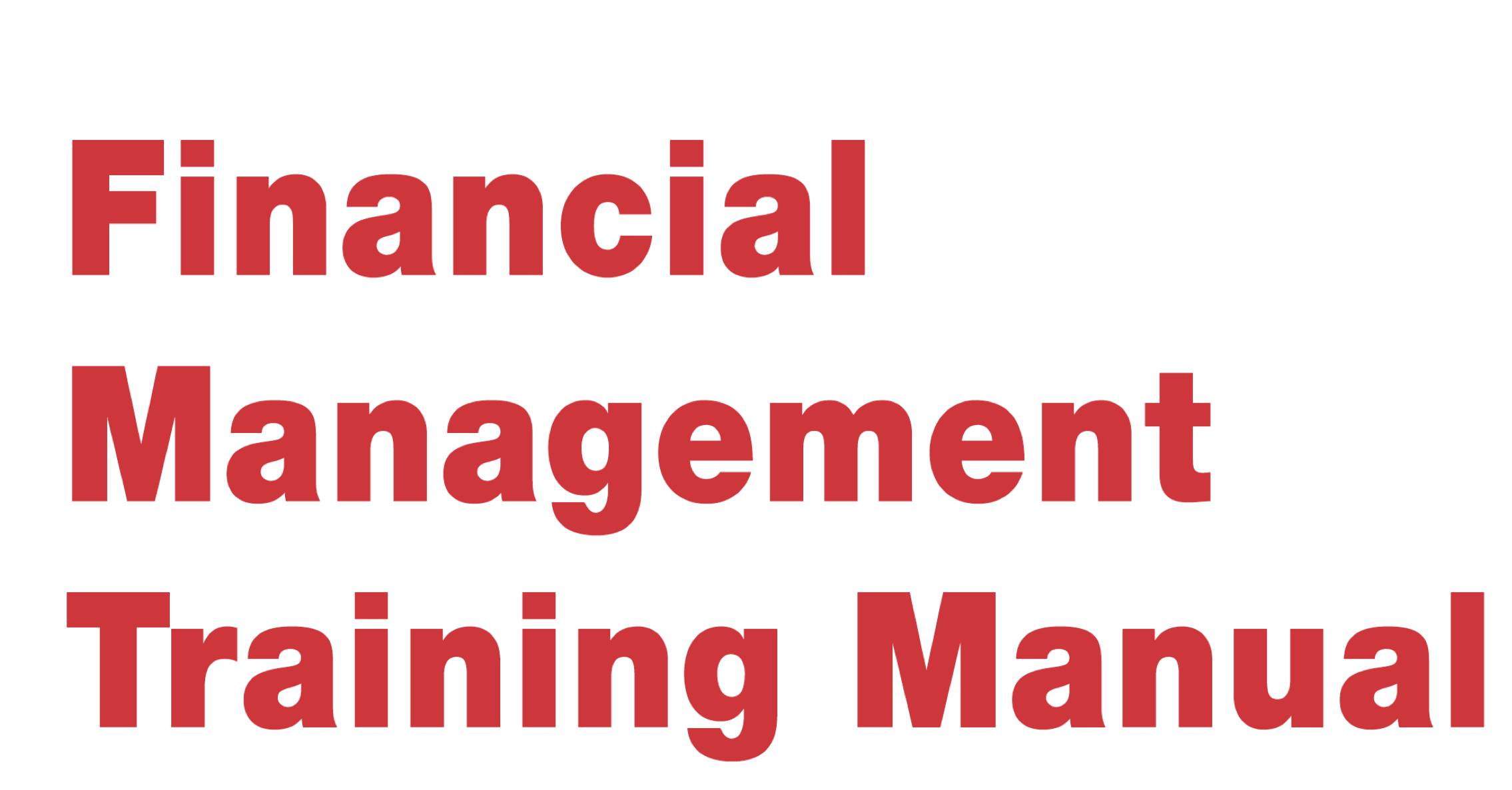 Financial Management Training Manual: Enhancing the Sustainability and Profitability of the Carpet and Pashmina Industries in the Kathmandu Valley