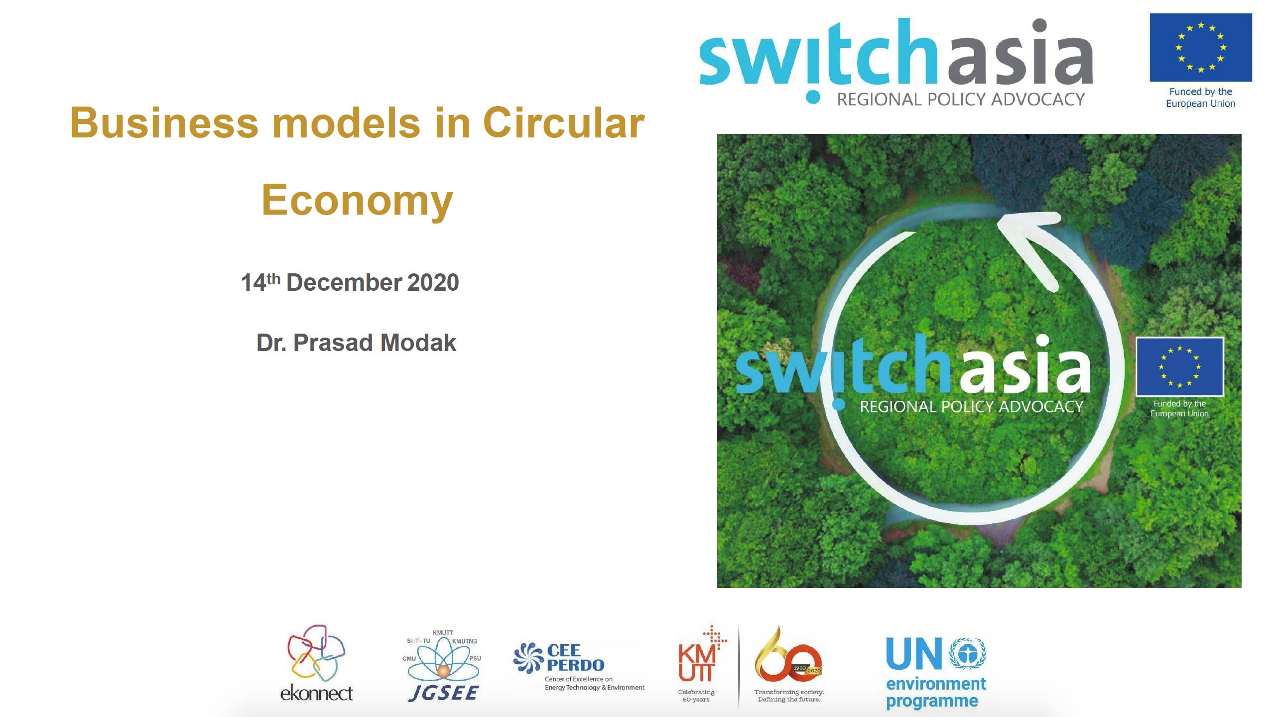 Business models in Circular Economy