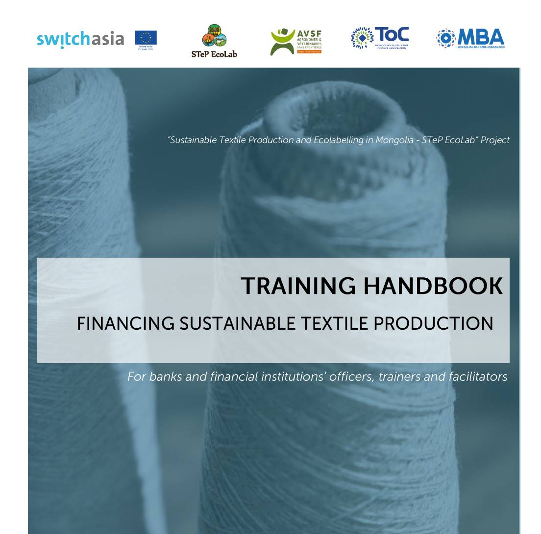 Training Handbook: Financing Sustainable Textile Production