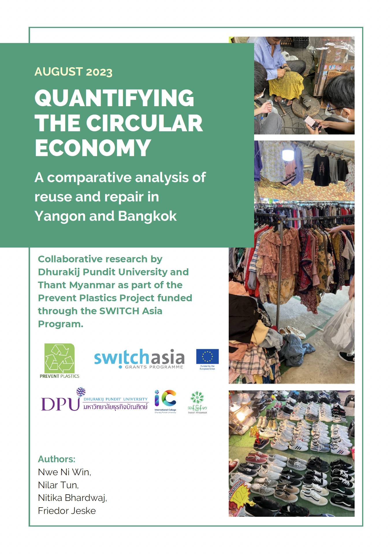 Quantifying the Circular Economy: A comparative analysis of reuse and repair in Yangon and Bangkok