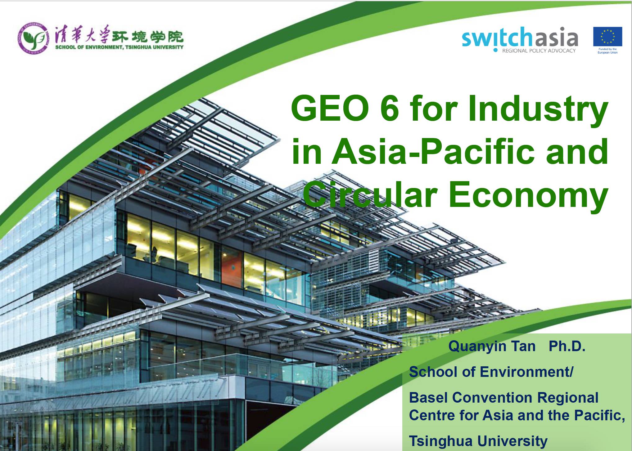 GEO 6 for Industry in Asia Pacific and Circular Economy