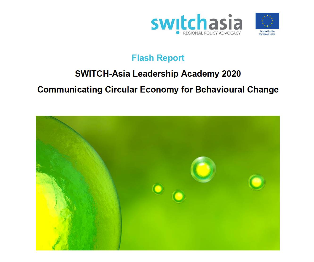 SWITCH-Asia Leadership Academy 2020: Communicating Circular Economy for Behavioural Change