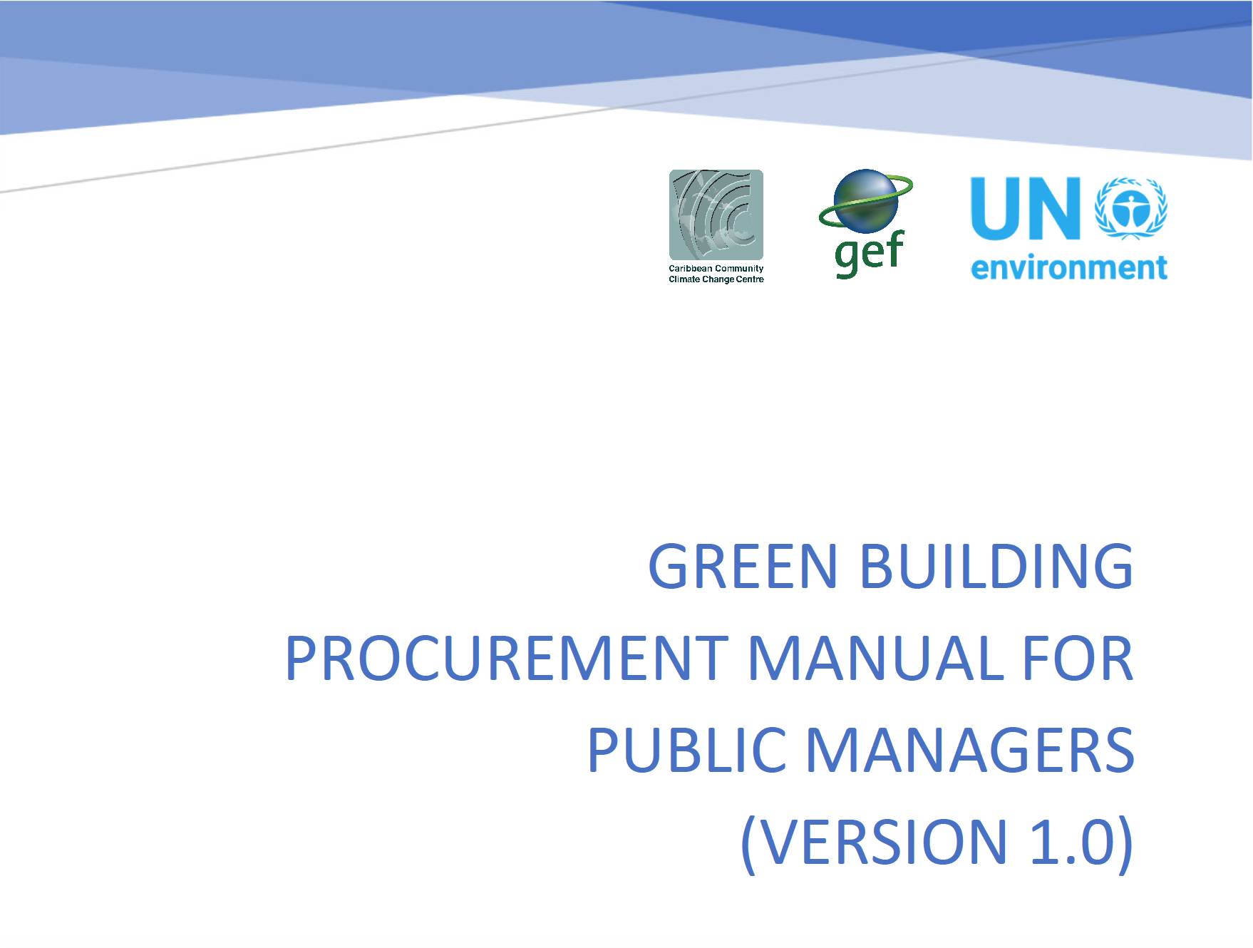 Green Building Procurement Manual for Public Managers