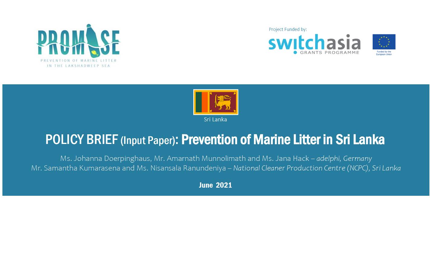 Prevention of Marine Litter in Sri Lanka