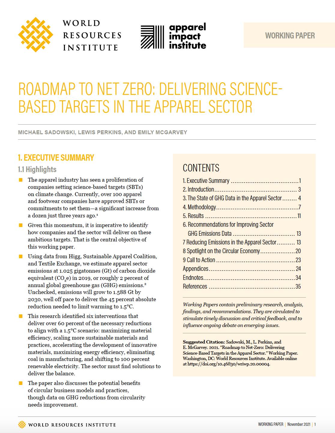 Roadmap to Net Zero