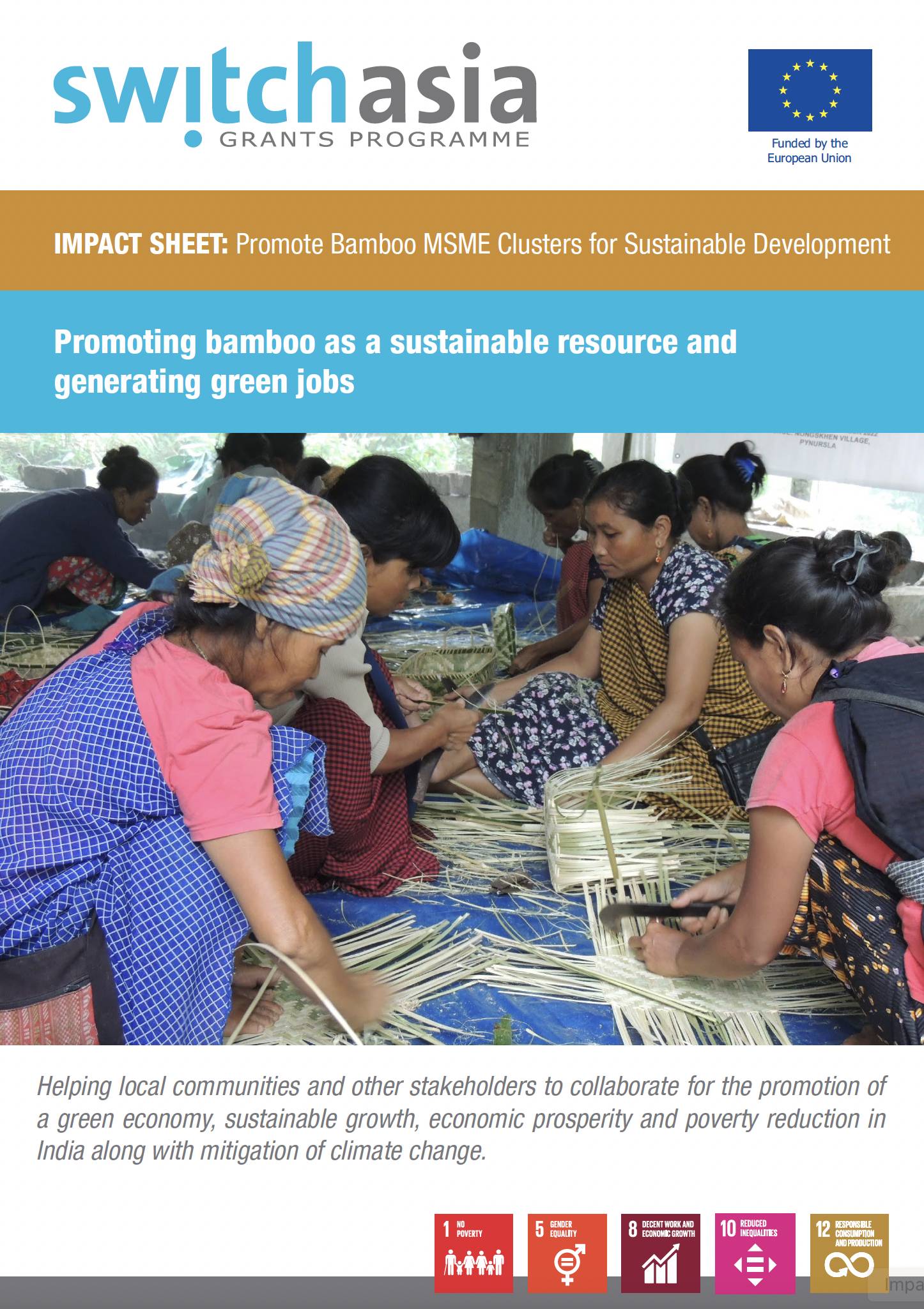 Impact Sheet: Bamboo MSME Cluster