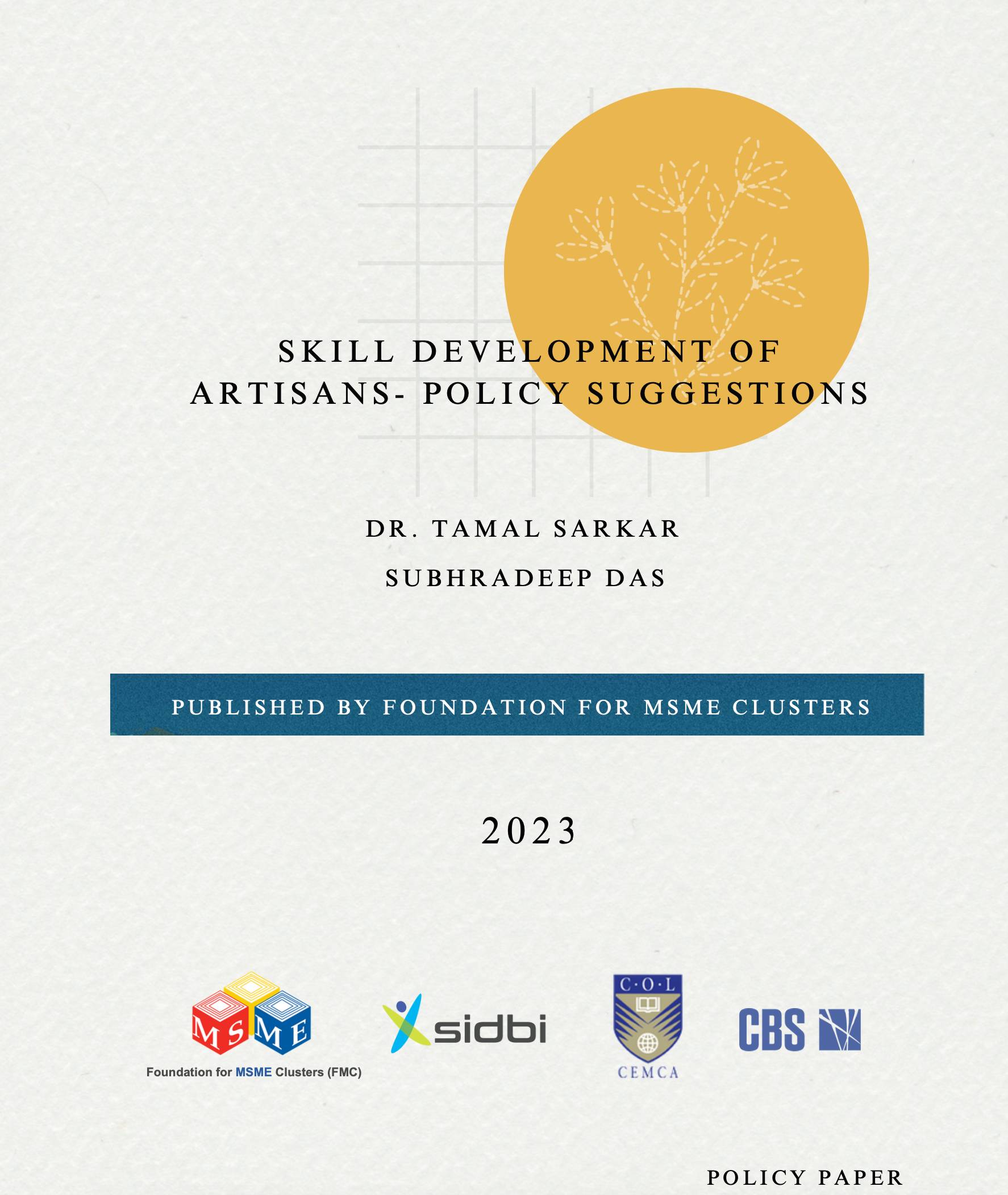 Skill development of artisans - Policy Suggestions