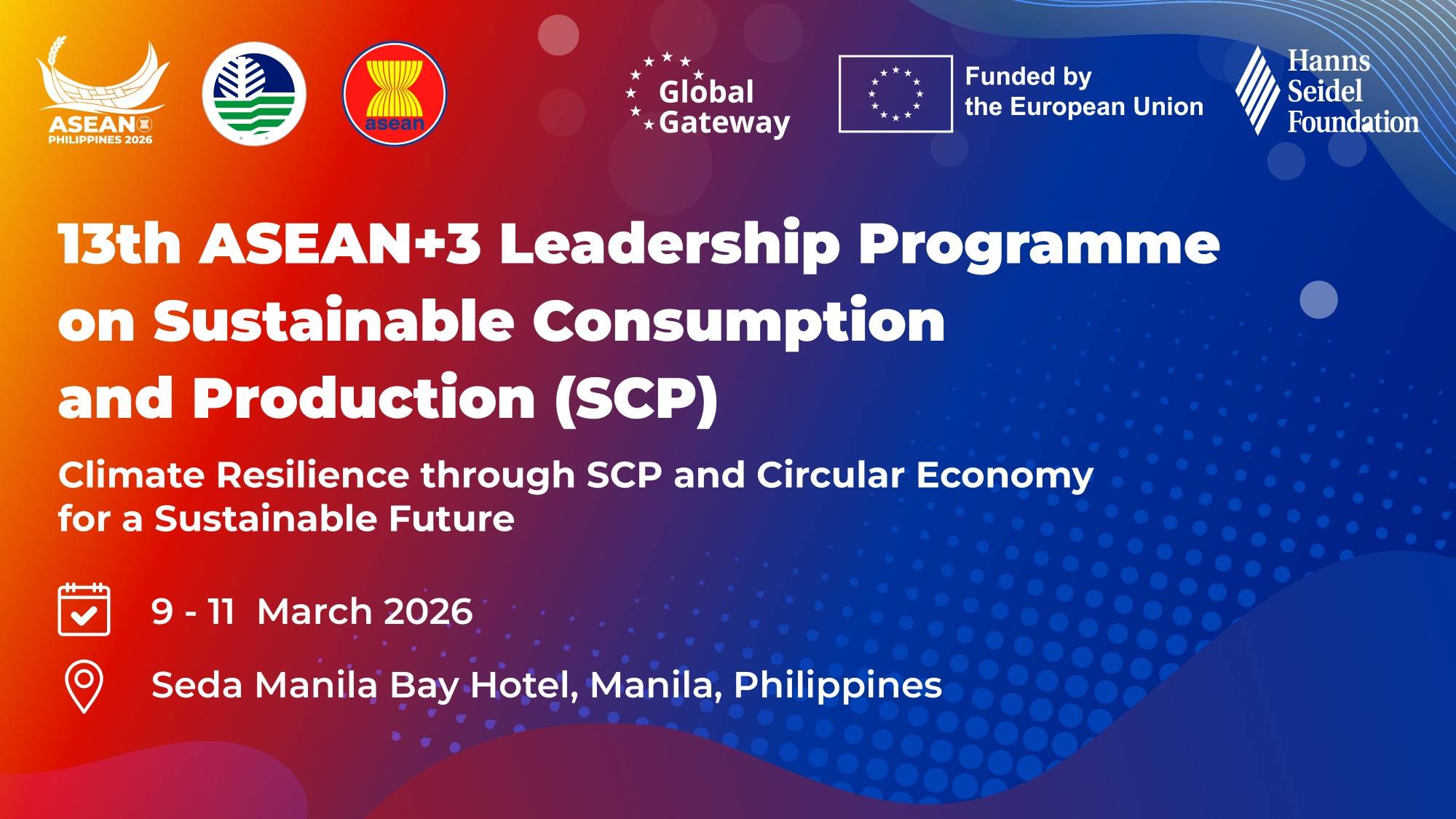 13th ASEAN+3 Leadership Programme  on Sustainable Consumption and Production