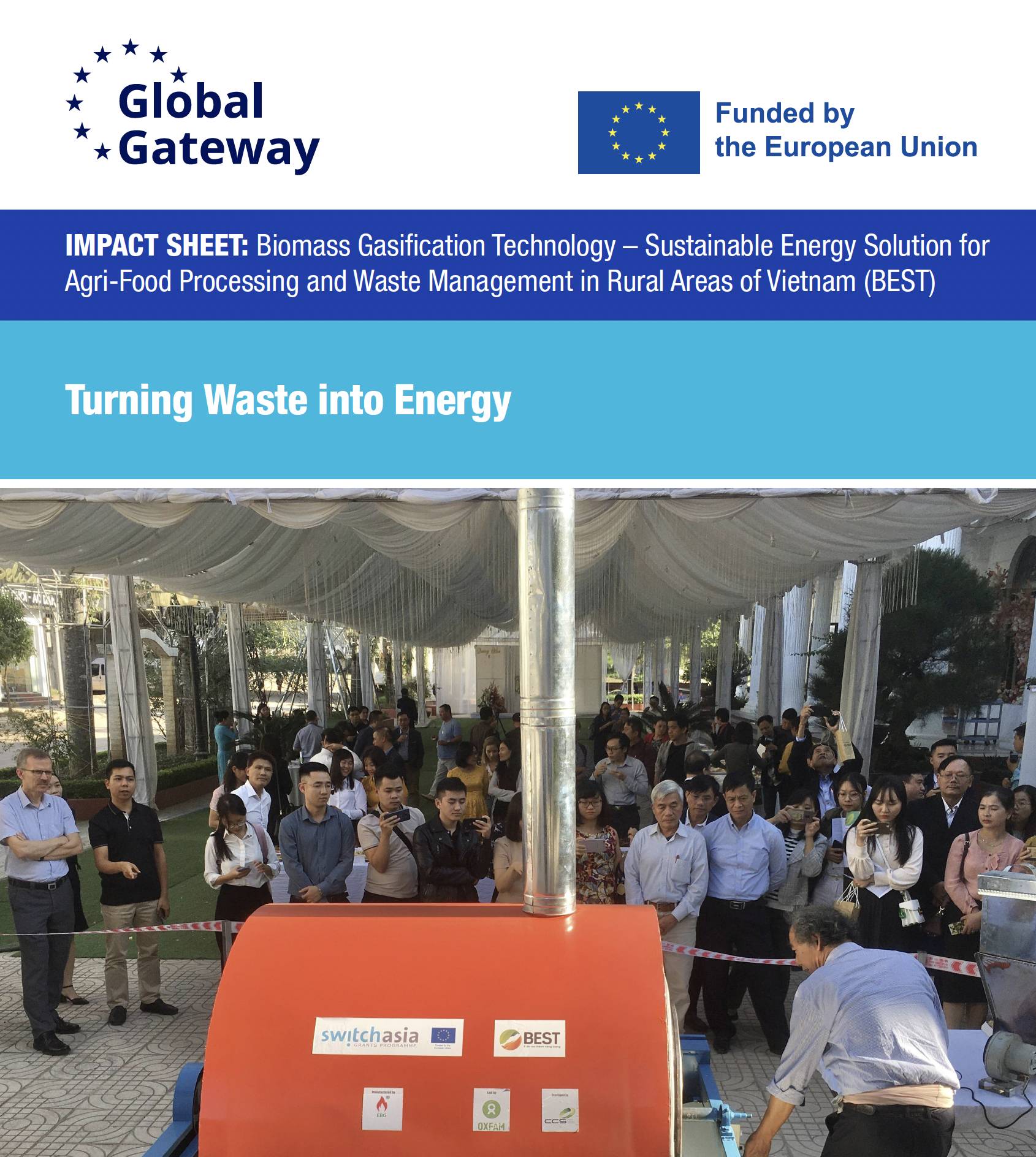 Impact Sheet: Biomass Gasification Technology – Sustainable Energy Solution for Agri-Food Processing and Waste Management in Rural Areas of Vietnam (BEST)