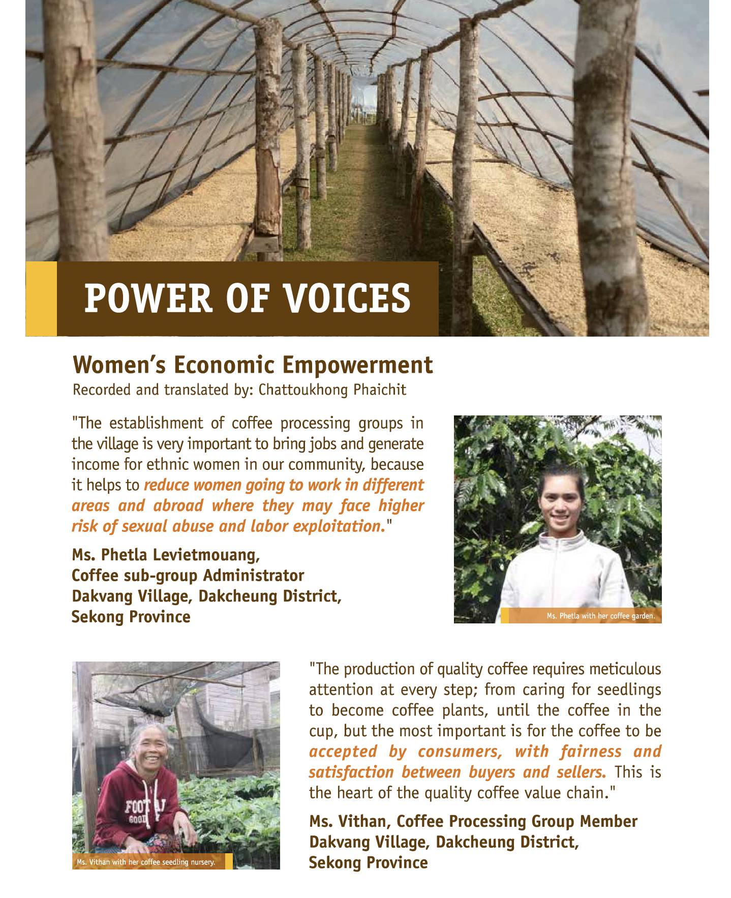 Power of Voices - SuPER WE Coffee Lao PDR4691